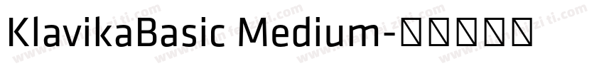 KlavikaBasic Medium字体转换